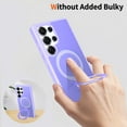 thumbnail image 3 of ELEHOLD Magnetic Case for Samsung Galaxy S25 Ultra, Shockproof Protective Case with Ring Kickstand,Lightpurple, 3 of 6