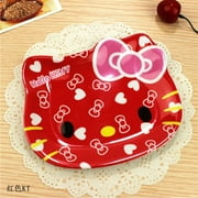 My Melody Sanrio Dinner Plate Hello Kitty Anime Baby Children Kawaii Saucer Tableware Cute Fruit Plates Cartoon Snacks Tray Gift 2223421