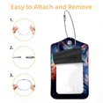 thumbnail image 2 of Fox Square PU Leather Luggage Tags - 2 Pack with Privacy Cover and Stainless Steel Ring - Suitable for Travel, Backpack, Handbag - Suitcase Tags, Travel Tag, 2 of 7