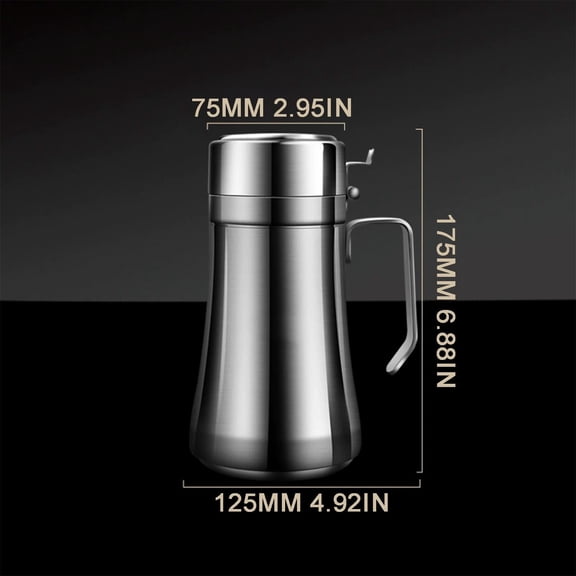 Stainless Steel Oil Dispensing Bottle - Precision Pour Cooking Oil Container - Leak Proof Kitchen Oil Dispenser for Olive Oil - 1 Bottle