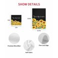 thumbnail image 7 of Sunflowers Kitchen Dish Towels for Drying Dishes Set of 3, Yellow Summer Botanical Elegant Pastoral Waffle Weave Microfiber Hand Tea Bathroom Towels Quick Dry & Absorbent Towel 12x12, 7 of 7