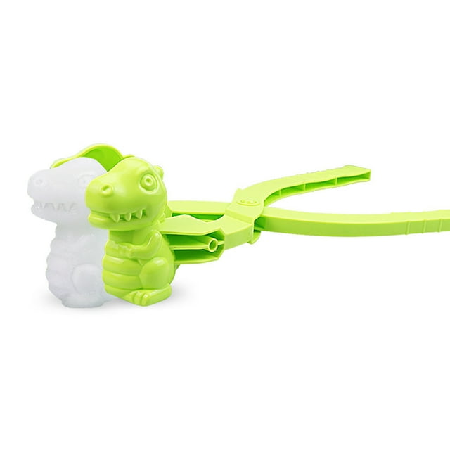 PVCS Moule à Neige Dinosaure Pince en Forme d'Animal Outil de Sable de Neige Hiver Enfants