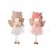 thumbnail image 1 of 2 pcs Angel Doll Pendant Tree Hanging Ornaments,Christmas Angels courtyard Ornament Pendant,for Christmas Party New Year,Party（pink, and coffee）, 1 of 5