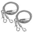 thumbnail image 1 of Raindrops 2Pcs Stainless Steel Picture Hanging Wire Rope Durable Adjustable Silver Wire Hook Hangers, 1 of 7