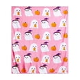 thumbnail image 2 of WWC Halloween Throw Blanket, 40x28 inch Cozy Plush Flannel Blanket, Soft Lightweight Halloween Decor Nap Blanket for Fall Sofa and Bedroom, 2 of 7