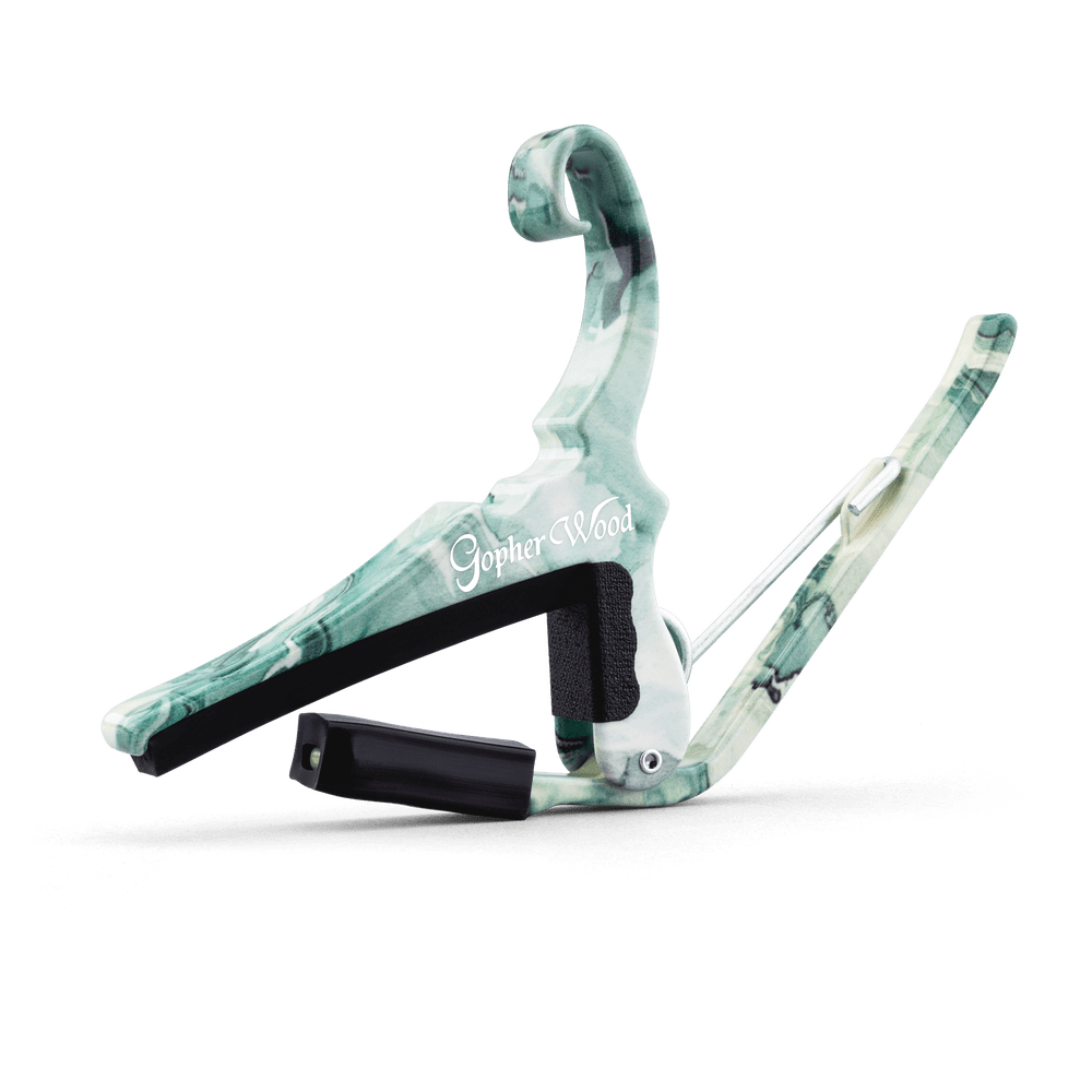 Kyser x Gopherwood Quick-Change Acoustic Guitar Capo Celadon