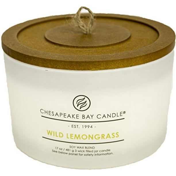 Chesapeake Bay Candle 3Wick Scented Candle, Wild Lemongrass, Coffee