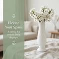 thumbnail image 4 of REGALWOVEN Tall Clear Plastic Bud Vase, Decorative Centerpiece for Wedding Home Decor White 2.8"L x 2.8"W x 7.9"H, 4 of 6