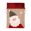 Small Christmas Snowman Drawstring Cloth Bag Candy Wrapping Bag Christmas Pendant Size Gift Bag Gift Bags Sizes with Tissue Paper Large with Drawstrings Fabric Gift Bags Large Drawstring Christmas