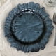 thumbnail image 1 of Plato de cena, plato de servicio decorativo, plato de comida occidental Irregular Floral de vidrio para decoración de fiestas, bodas y cenas Negro, 1 of 8