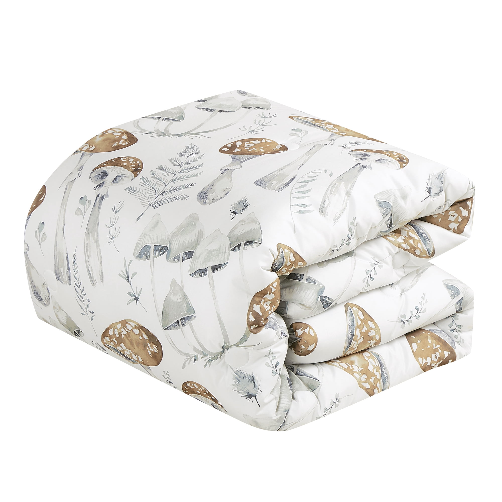 EvJK 6-Piece Comforter Set – Print Motif Soft & Cozy Comforter with Matching Shams and Decorative Cushions, King