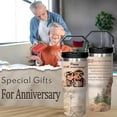 thumbnail image 6 of 50th Wedding Anniversary Cup with Handle and Straw, 30 Oz Golden Wedding Tumbler Stainless Steel 50th Gifts Anniversary, Valentine Mug 50th Gift Anniversary for Couple, Parents, Friends, 6 of 6