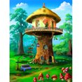 thumbnail image 1 of Pintura de diamante (DE1146) 5D DIY Tree Cottage bordado punto de cruz imágenes artísticas 20X30cm Hugtrwg Para estrenar, 1 of 1