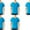 Happy Blue, variant on Fruit of the Loom Select Men's V-Neck T-Shirts Classic Fit Wicks Moisture Tagless 5-Pack Dungaree Blue Large