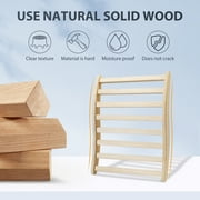 Pouseayar Sauna Backrest,S-Shape Canadian Natural Wood Hemlock Sauna Chair