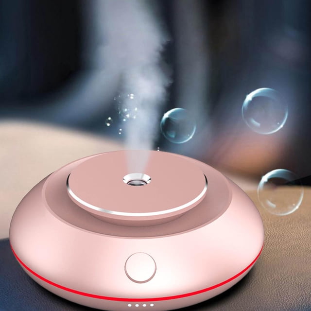Ambientador eléctrico para coche, decoración Interior fragante de larga duración, recargable, absorbe , difusor de automático para , rosa Baoblaze Difusor de aroma de coche