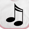 thumbnail image 4 of Inktastic Music Notes Musician Gift Boys or Girls Baby Bib, 4 of 4