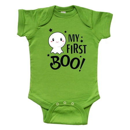 

Inktastic My 1st Boo with Cute Ghost Gift Baby Boy or Baby Girl Bodysuit
