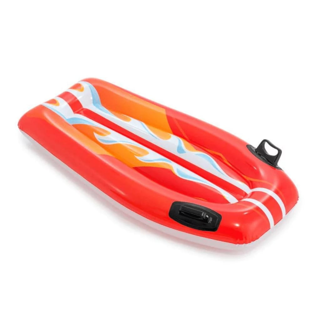 Flotador Inflable Mat Intex Tabla De Body 112X62 Cm Joy Riders Naranja