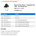 thumbnail image 2 of Mass Air Flow Sensor - Compatible with 2006 - 2015 Honda Civic 2007 2008 2009 2010 2011 2012 2013 2014, 2 of 2