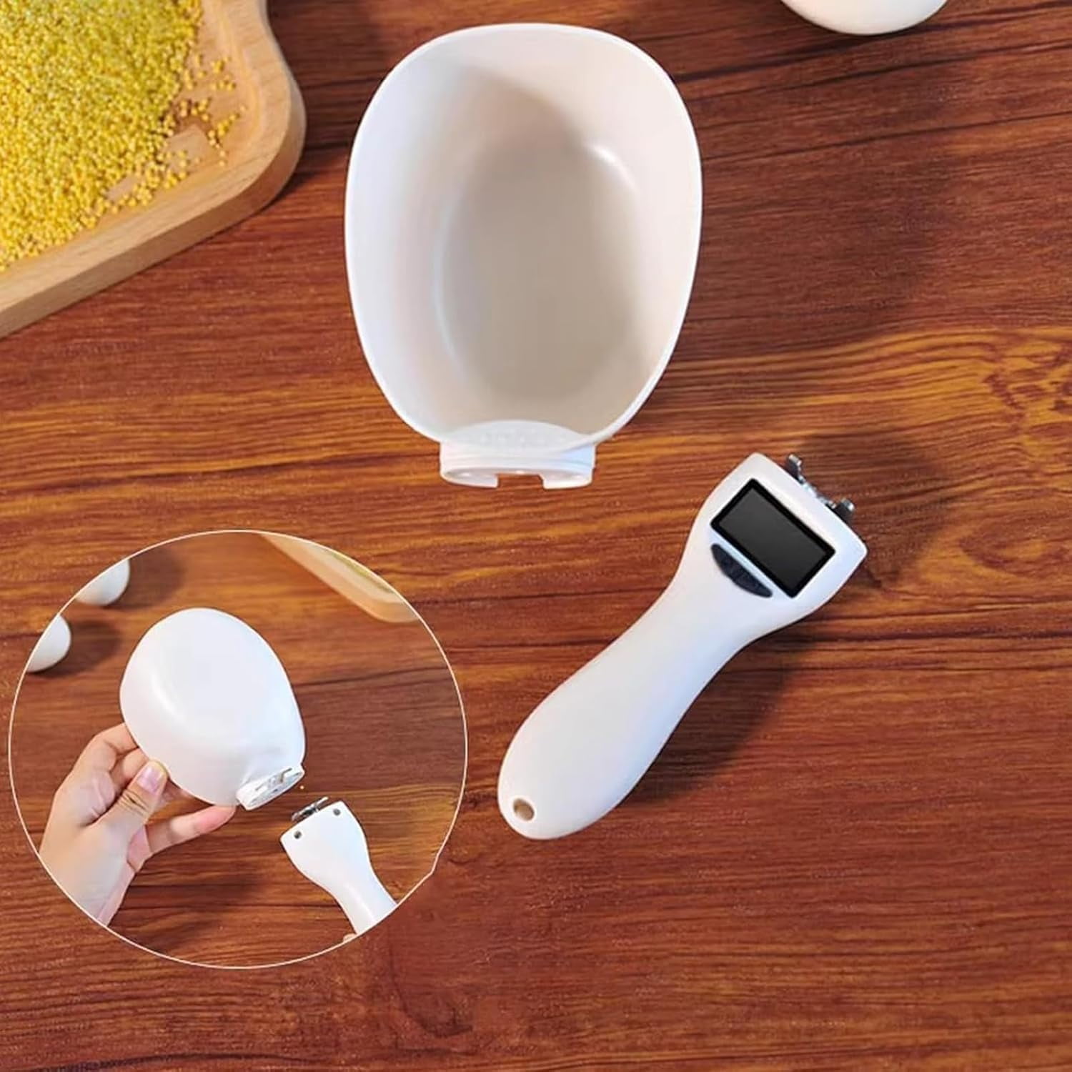 Electronic Measuring Spoon,Digital Measuring Scoop Scale with Easy-Read LCD Display & Precise Sensor,Perfect for Baking,Coffee,Protein Powder,and Pet Food,Measures 0.1g-800g / 0.1oz-28oz
