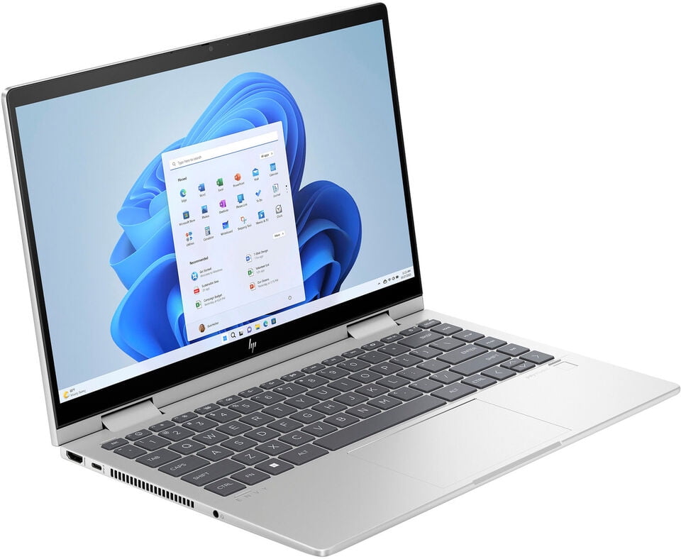 HP Envy 2-in-1 14" Full HD Touch-Screen Laptop, 8GB RAM, 512GB SSD, Intel Core i5 1335U, Intel Iris Xe Graphics, Fast Charge, Fingerprint, Backlit KB, Win11, Natural Silver, W/GaLiMu