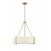 28203-MG/WH Millennium Lighting Telfar - 3 Light Pendant-23 Inch Tall and 24 Inch Wide-Modern Gold/White Finish