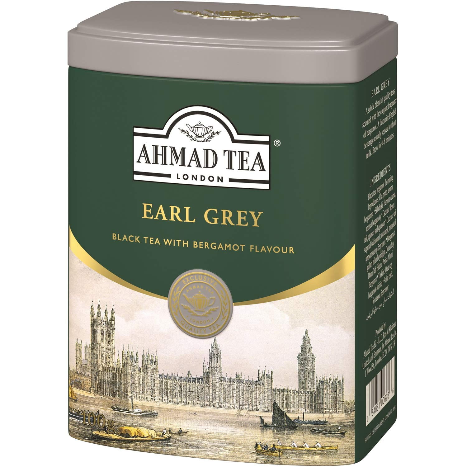 AHMAD TEA Earl Grey Tea Tin 100 gm PACK OF 2 - Walmart ...