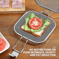 thumbnail image 4 of Sandwich Toaster i rostfritt stål, grillnät för bröd, för bakning i hemmet, 4 of 5