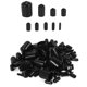 thumbnail image 3 of 160Pcs Assorted Size Rubber End Caps, Flexible Screw Thread Protector Caps Round Vinyl Bolt Screw Co, 3 of 5