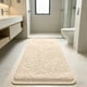 thumbnail image 1 of 16x72in Long Runner Shaggys Rug Extra Thick Fluffys Foot Mat Non Slide Latexs Backing Soft High Pile Absorbent Carpet For Bathroom Laundry Room, 1 of 6