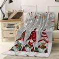 thumbnail image 2 of Christmas Gnome Grey Throw Blanket Christmas Decorations Throw Blanket for Couch, Soft Flannel Fleece Bed Throw Blankets, Winter Xmas Balls Lightweight Blankets & Throws for All Season, 40x50Inch, 2 of 6