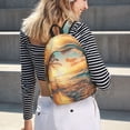 thumbnail image 5 of Yiaed Tropical Sunset Beach Scene Print Laptop Backpack Travel Canvas Backpack Vintage Aesthetic Backpack for School Knapsack Plain Backpack Backpack for School-, 5 of 5