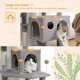 thumbnail image 4 of Speedy Pet Multifunctional Chair Creative Cube House with Scratching Removable Pad Cushions Pet Activity Cat Tree with Ball ShopWise Round, 4 of 12