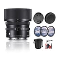 thumbnail image 1 of Sigma 45mm F/2.8 DG DN Contemporary Lens for Sony E(360965) Bundle: Lens Hood, 3-Piece Filter Kit, Lens Pouch, Full Cleaning Kit, Lens Cap Keeper, Front & Rear Caps, 1 of 7