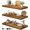 Brown, variant on 12" Deep Floating Shelves for Wall - 12 x 16 inch Book Shelf Bathroom Bedroom Kitchen Living Room Hanging Bookshelf Farmhouse Set of 3, Black