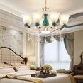 thumbnail image 4 of HY& European-Style Chandelier Living Room Chandelier Ceramic Crystal Chandelier Simple Atmosphere2021New Internet Celebr My Lux Decor Round, 4 of 6