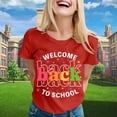 thumbnail image 2 of LUOGENLI T-shirts pour Femme pour Femmes T-shirts pour Dames à la Mode Rentrée des Classes Imprimé Manches Courtes Col Rond T-Shirt 4TG T-shirts pour Femmes T-shirts Graphiques Vêtements d'Été Rouge TG, 2 of 4