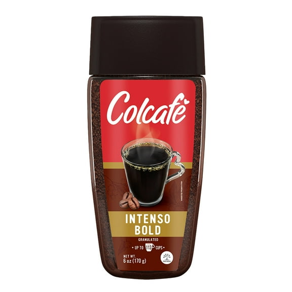 Colcafé Instant Coffee Granulated, Naturally Caffeinated, Jar 6 oz