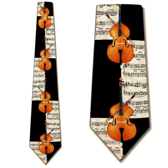 Violins and Sheet Music Necktie Mens Tie by Steven
