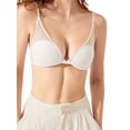 thumbnail image 1 of ZAXARRA Women’s Mesh Bralette, Soft Lightly Padded Wireless Bra Adjustable Spaghetti Strap Everyday Bra, 1 of 5