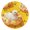 Gold, variant on Duckies on Swimming Circles Round Wall Clock Silent Analog Battery Operated Gold Pointer Home Decor 9.84" Diameter