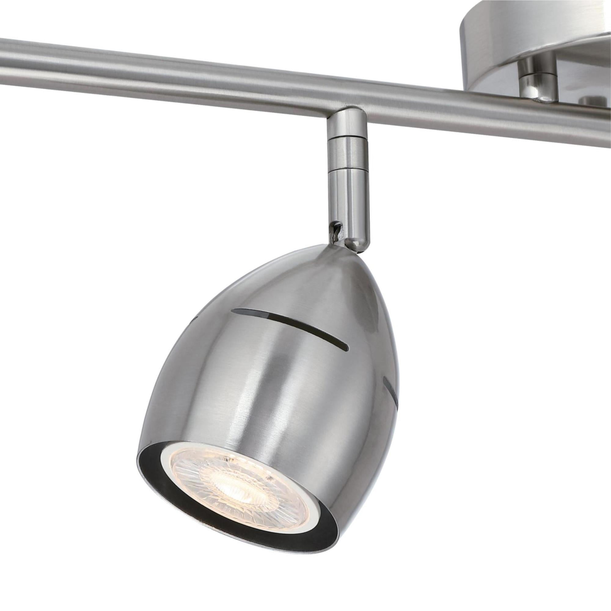 Westinghouse Lighting 6129500 Borgata Four Light LED Track Light Kit, Brushed Nickel