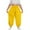 Yellow, variant on BLOCLOALO Harem Pants Stretch Pants Plus Size Pants Daily Elastic Waist Pockets Sport Casual Solid Pants Loose Long Sweatpants Trousers Elastic Waist Pants Workout Pants Joggers for Women Beige L