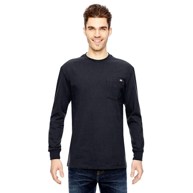 Dickies T-Shirt à Manches Longues de Travail pour Hommes, 6,75 oz, Poids Lourd