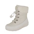thumbnail image 1 of Fitflop Womens Holly Shearling Lace Up Winter Boot Shoes, Urban White, US 9, 1 of 3