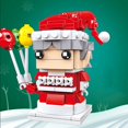 thumbnail image 4 of Pueblo de invierno de santa claus, árbol de Navidad, muñeco de nieve, Brickheadz, bloques de construcción, juguetes de ladrillos, regalos, 2023, 4 of 5
