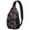 Halloween Bat Moon, variant on Sling Backpack,Halloween Autumn Pattern Sling Bag with Water Bottle Holder,Waterproof Sling Bag for Men/Women with Headphone Jack for Hiking,Travel