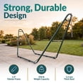 thumbnail image 3 of Sunnydaze 550 lb Powder-Coated Steel Universal Hammock Stand - Green, 3 of 15