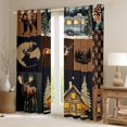thumbnail image 2 of Feelyou 3D Deer Moose Blackout Curtains Set of 2 (52x84 Each) for Teens, Rustic Jungle Wildlife Window Curtains, Christmas Cabin Curtains and Drapes, Window Curtains Decor, 2 of 6